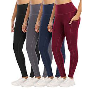 4 Pack Leggings with Pockets