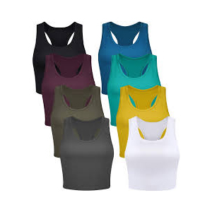 8 Piece Crop Top Tanks